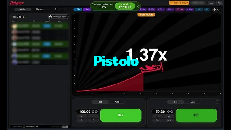 available types of Pistolo bet including pre-match live express and system bets