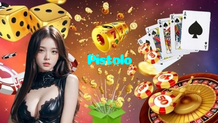 Pistolo casino presented on mobile device in Pakistan with slots and live games